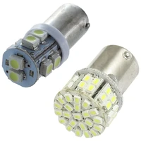 2 pcs ba15s 1156 1141 car tail brake turn light led bulbs 2 pcs t11 ba9s t4w 10 smd xenon white led side light lamp