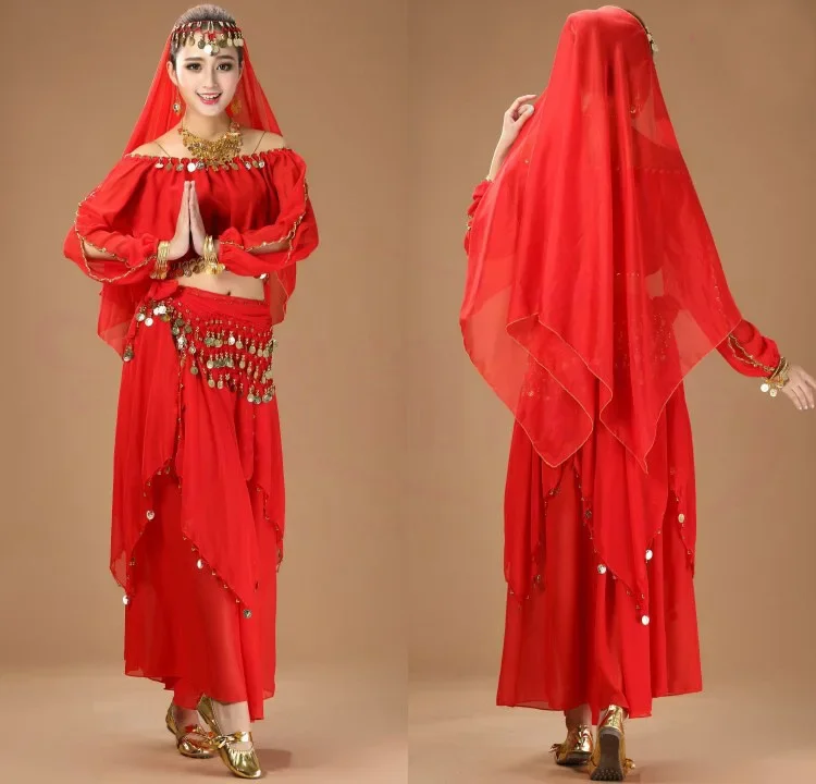 4 шт. женские костюмы для танца живота