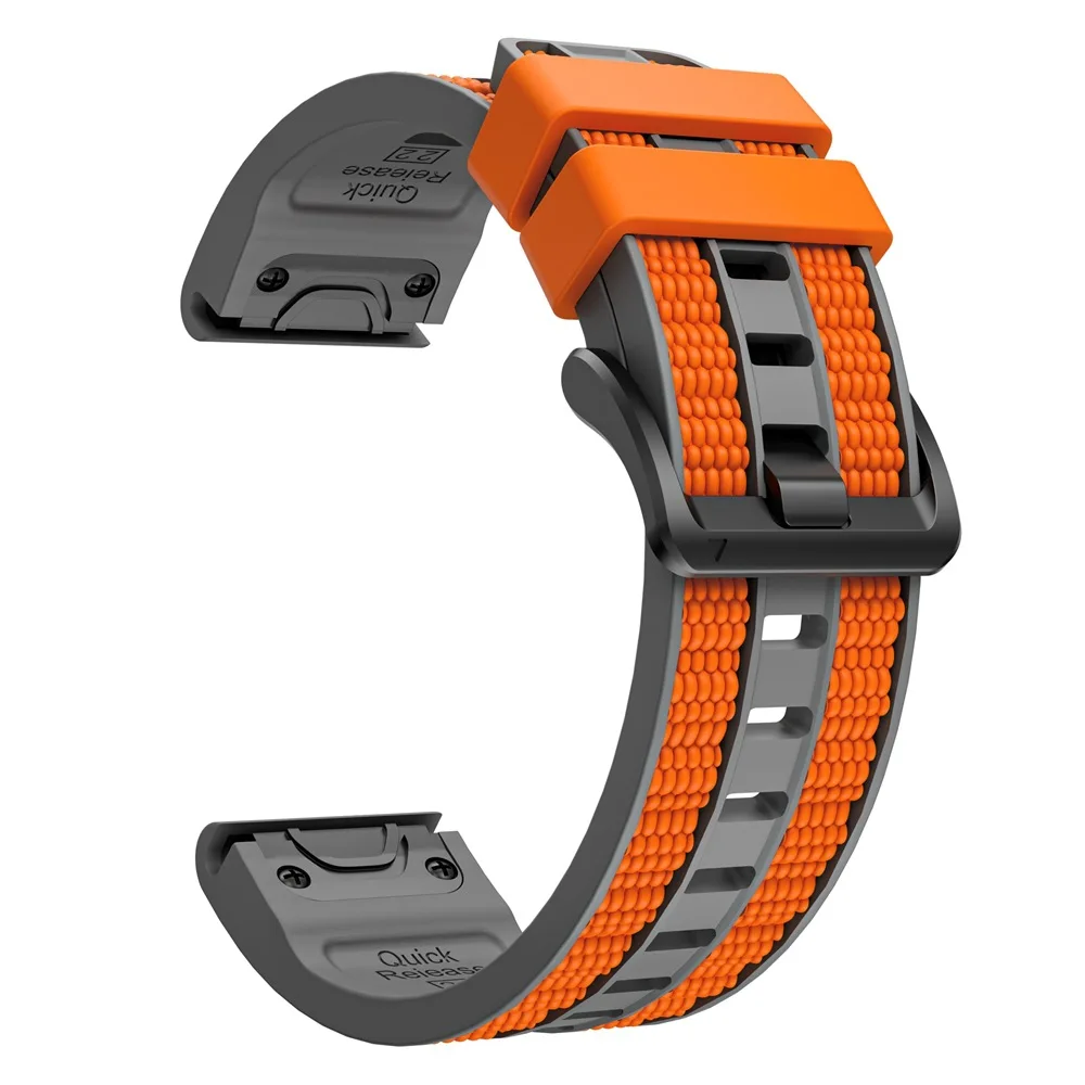Фото Силиконовый ремешок для часов 22 мм, 26 мм для Garmin Fenix 8 51 мм, 47 мм, 7X, 7, 6, 6X, ремешок на запястье для Enduro3/Fenix E, браслет QuickFit №5