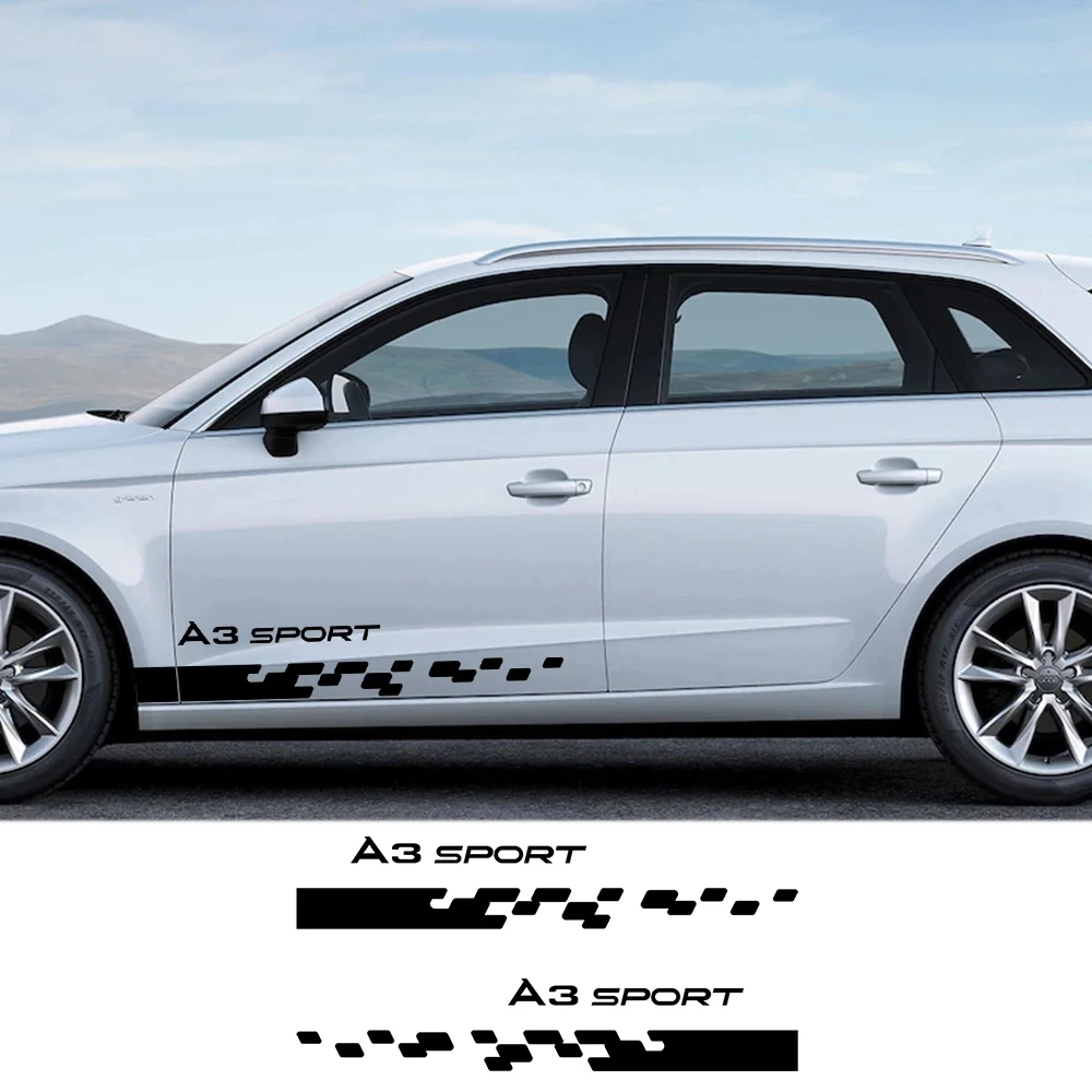 2 шт. автомобильные наклейки для Audi A1 A2 A3 8p 8v 8l A4 b5 b6 b7 b8 b9 A5 A6 c5 c6 c7 A7 A8 Q2 Q3 Q5 Q7 Q8 TT |
