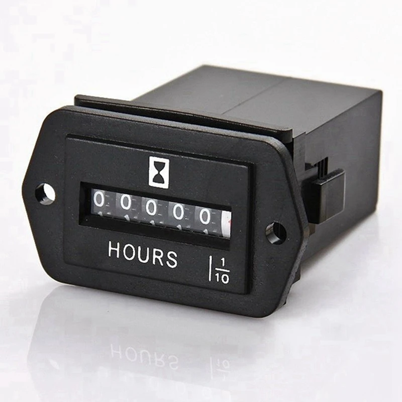 

3X DC10V-80V Mechanical Hour Meter - Hourmeter For Engine Generator Boat Automobiles Motorcross Motor Truck Tractor