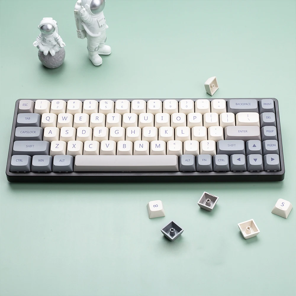 

XDA профиль 120/125 PBT Keycap персонализированный минималистичный белый серый английский японский Keycap для механической клавиатуры MX Переключатель