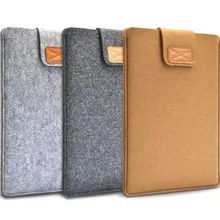 맥북 에어 프로용 펠트 슬리브 슬림 태블릿 케이스 커버 백, 단색 태블릿 보관 가방