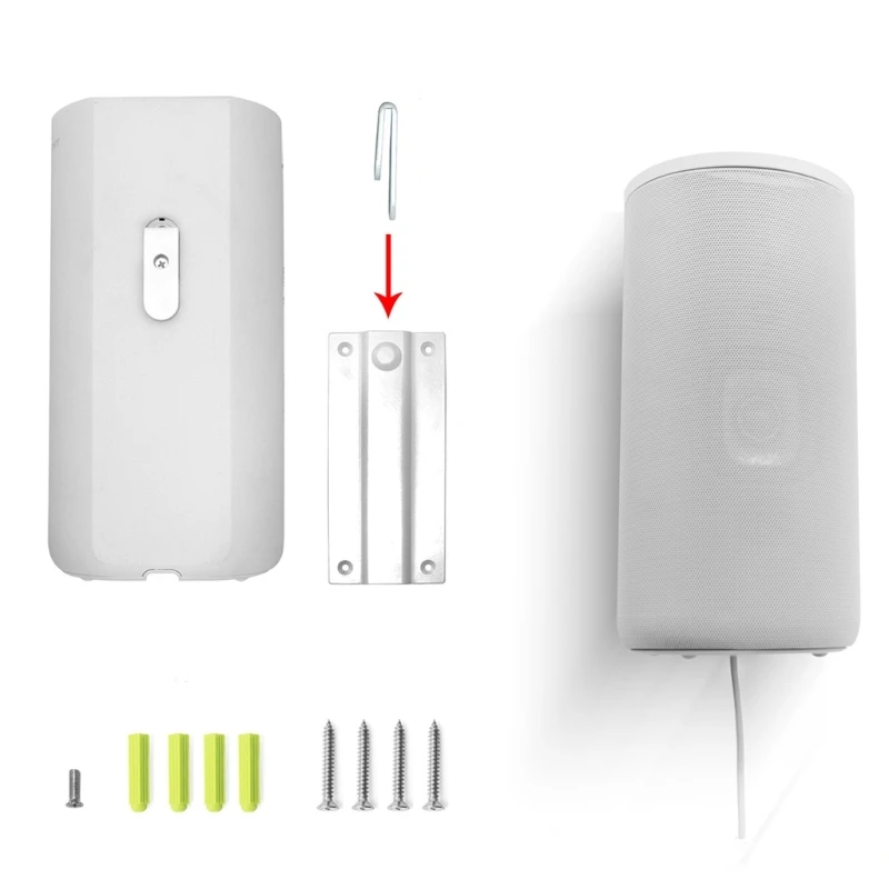 

Stylish Speaker Wall Mount Bracket for HT Speaker Durable Rack for Home Use User friendly Design Surround Sound