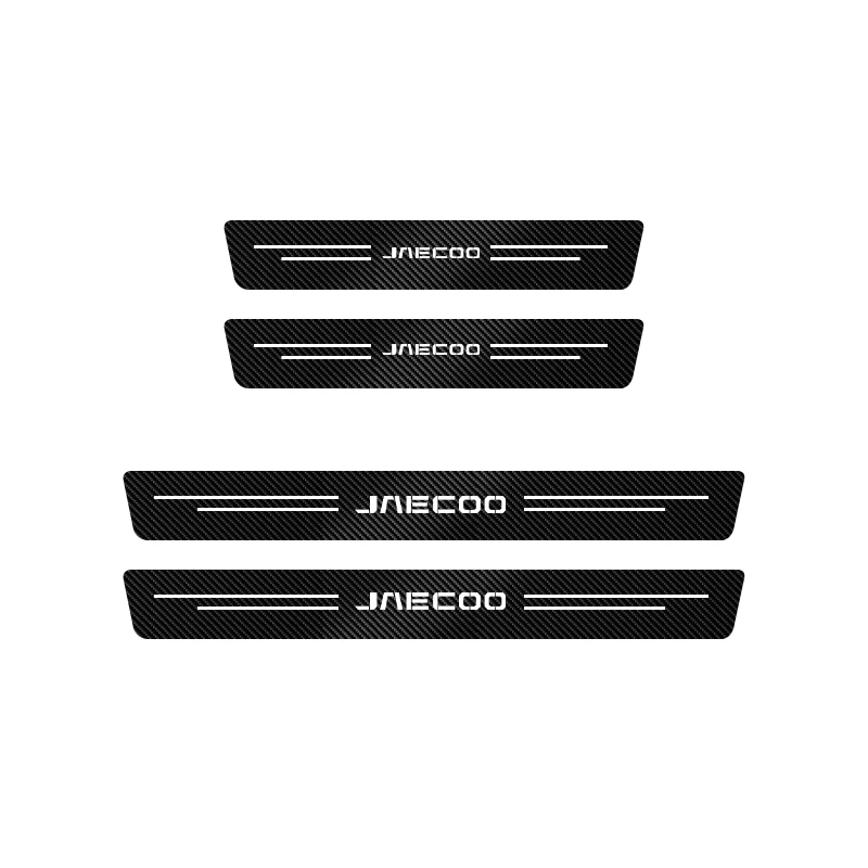 4 шт., защита порога автомобиля, украшение на педаль, кожаные наклейки для Chery Jaecoo J7 J8 7 Tiggo 8plus 8 5 Plus 7pro Max C5