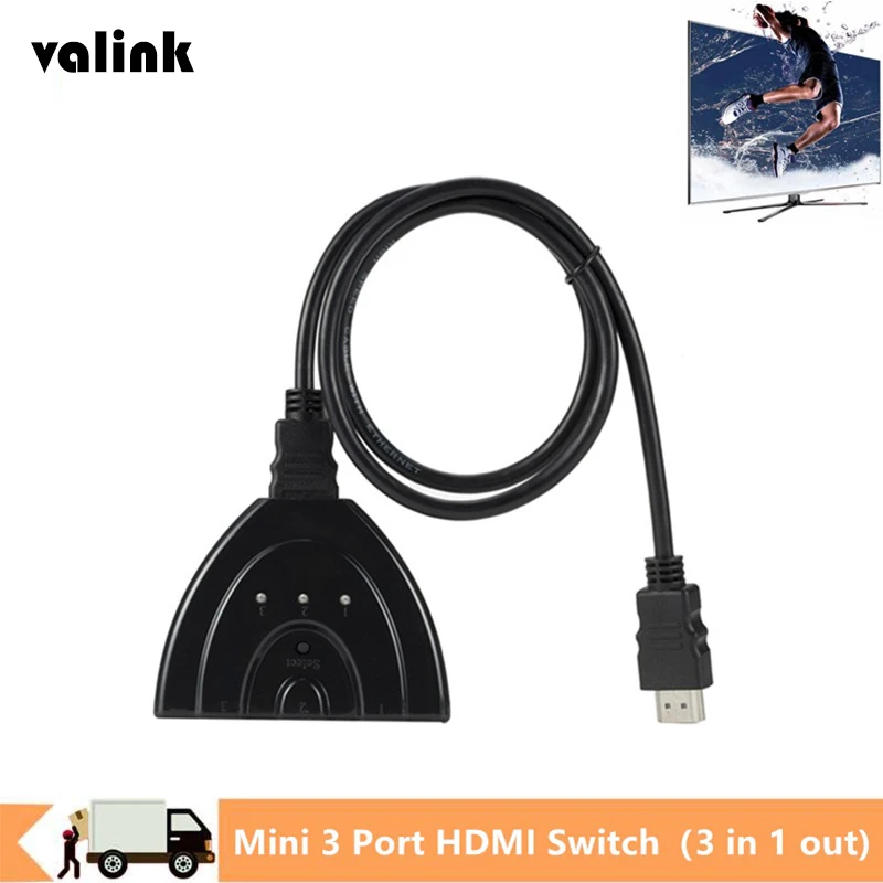 

3 порта s Переходник HDMI разветвитель Mini 3 порта s HDMI разветвитель 1080P переключатель 3 в 1 порт концентратор для HDTV для PS4 мини-Коммутатор HDMI