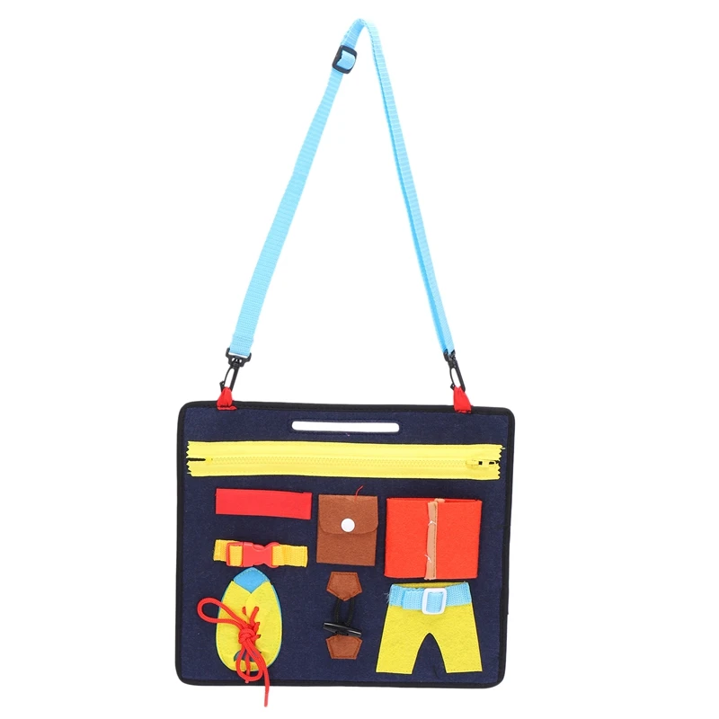 

Baby Educational Toy Puzzle Basic Skills Toddler Activity Board For Fine Motor Skills Learn To Dress Board Educational Learning