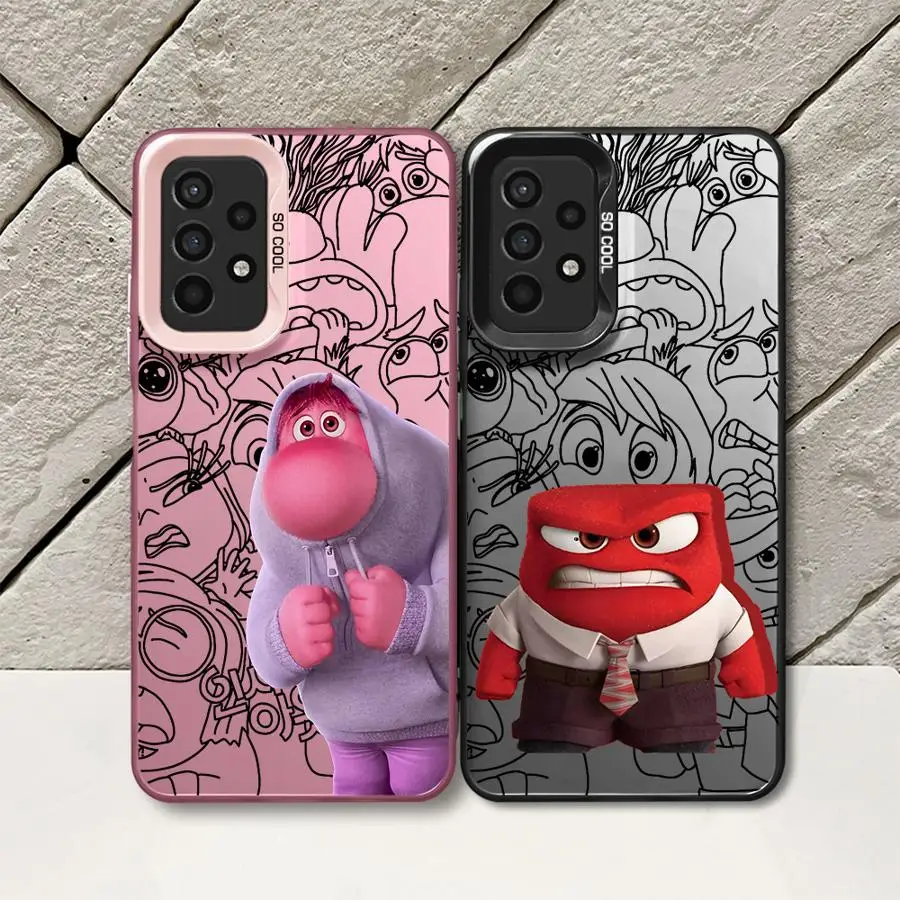 Милый чехол для телефона Insides Out 2 сумка Galaxy A15 A52 A72 4G 5G A25 A52s A53 A54 A55 A73 A51