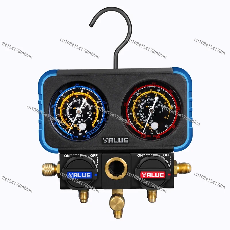 R22r410R134a Автомобильный манометр для хладагента и снегоочистителя с двойным