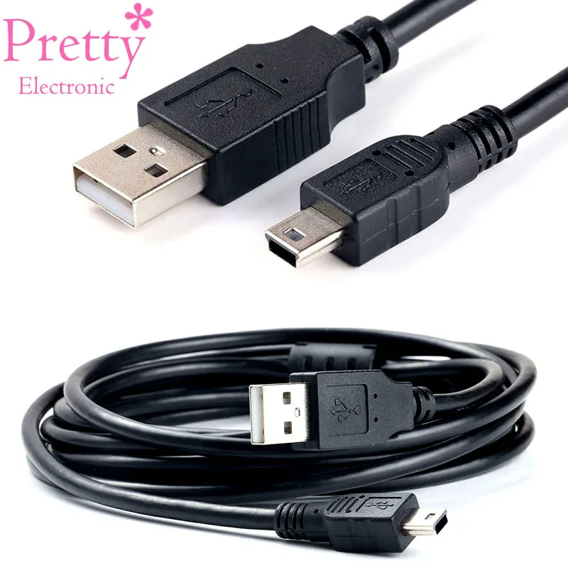 Mini USB To USB Fast Data Charger Cable for MP3 MP4 Player Car DVR GPS Digital Camera HDD 5 Pin Data Cable 0.3 0.5 1.5m 1m 3m 5m