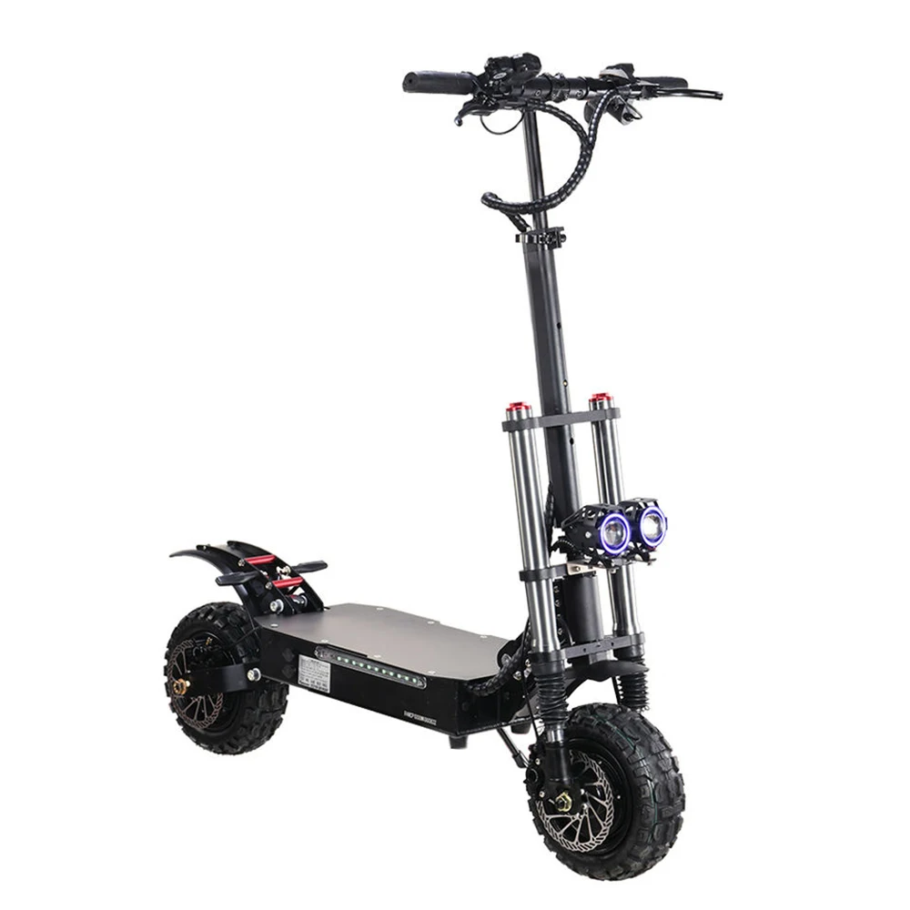 

HEZZO Eu Warehouse 5600W Brushless Motor Two Wheel Mobility Off Road Fat Fast Dual Electric Folding ScootersWholesale Escooter