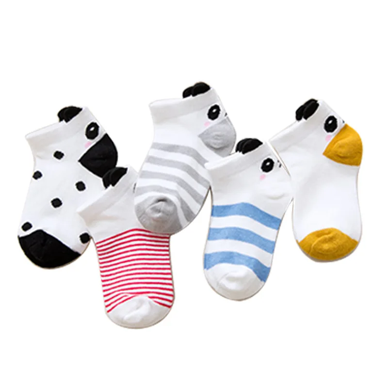 

5Pairs/lot 0-12Y Cute Lovely Short Baby Socks Red Heart for Girls Cotton Mesh Cute Newborn Boy Toddler White Sock