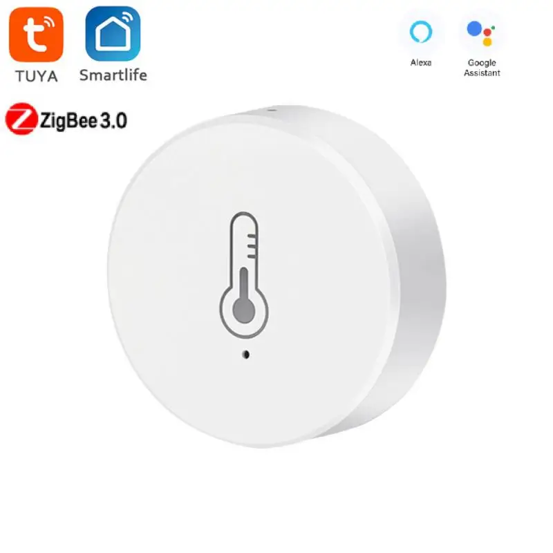 

Tuya Zigbee Temperature And Humidity Smart Sensor House Home Linkage Wireless Temperature Sensor Work With ALexa Google Home New