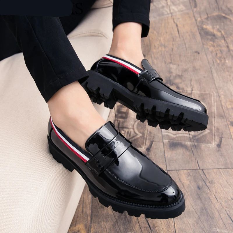 

Loafers Dressing Shoes For Men Wedding Shoes For Men Oxford Men Shoes Classic Black Coiffeur Zapatos Charol Hombre Schoenen Man