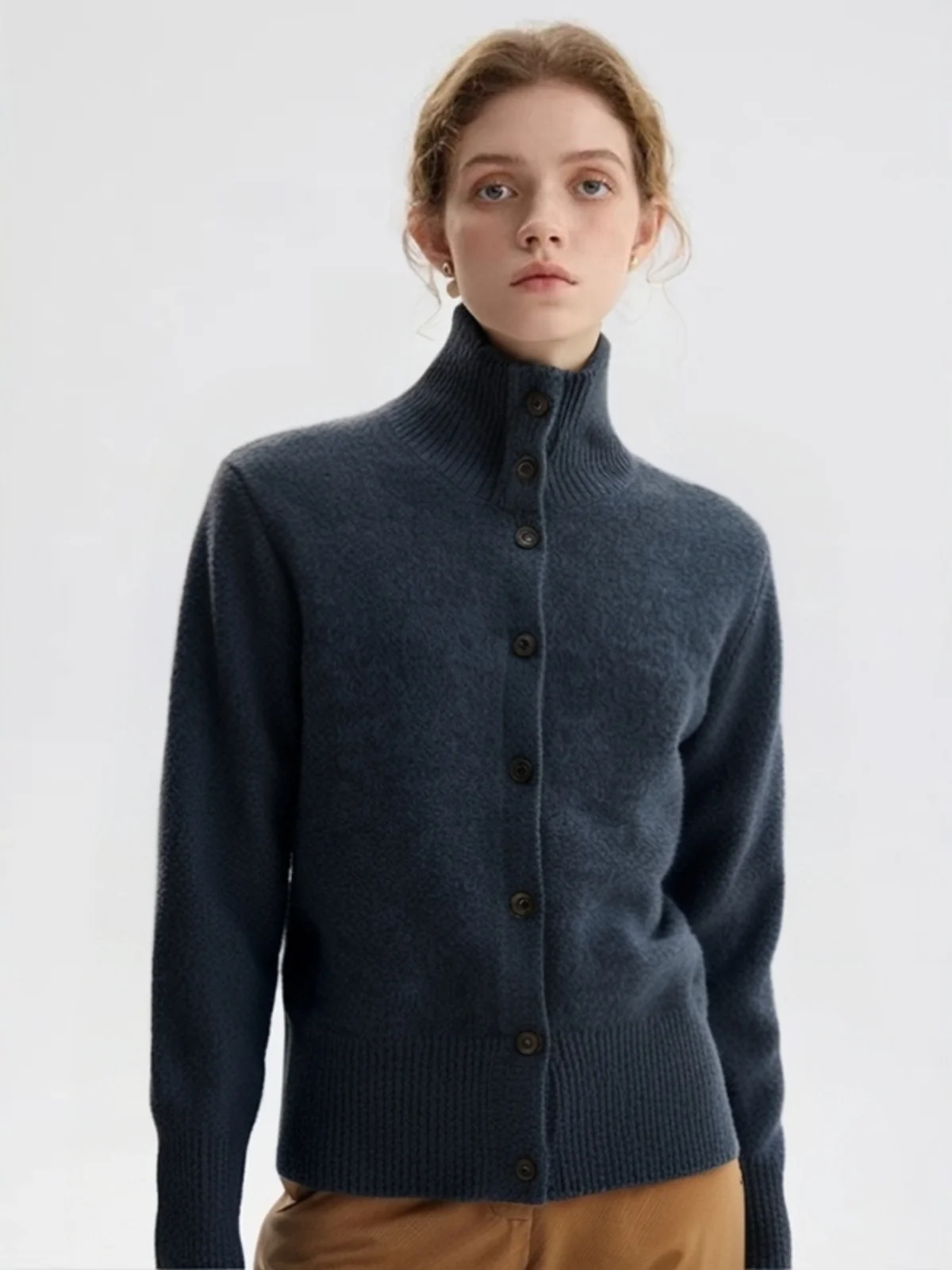 Высококачественная двусторонняя носимая водолазка из ангоры женский весенний