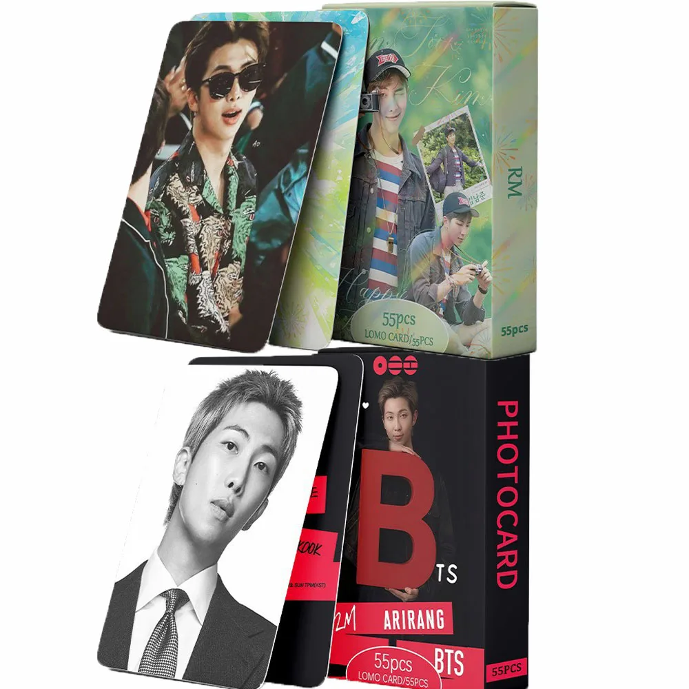 Фото Коллекционные HD-ламинированные карточки Kpop BTS RM Ким Намджун, фото-карточки с портретами айдолов, коллекция для фанатов, подарок. №4