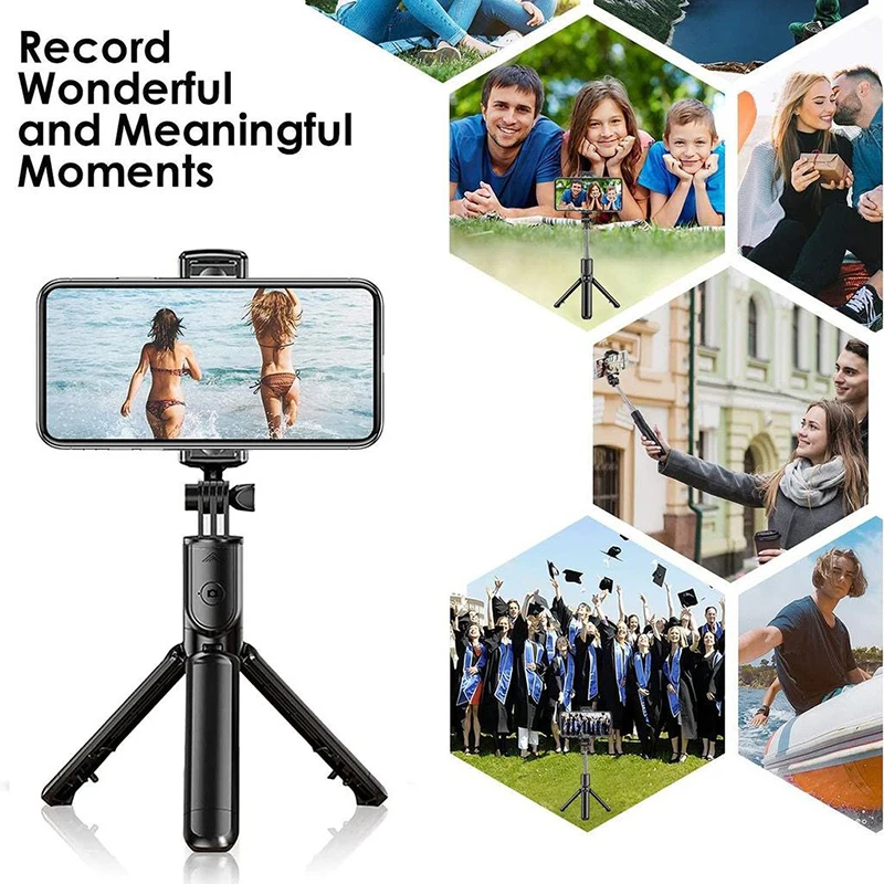 [Быстрая доставка] штатив 4 в 1 держатель для телефона селфи-палка со штативом