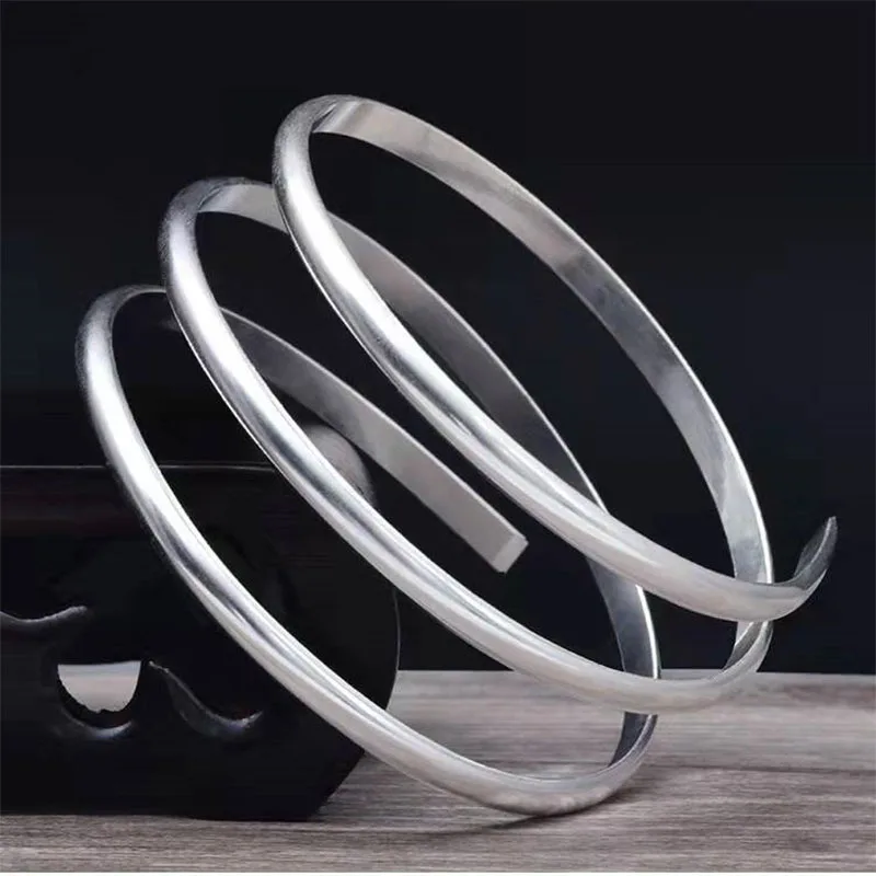 10CM S9999 Solid Pure Silver Bar Material for DIY Rings Bracelet Fine Jewelry Making Jewelry Accessories