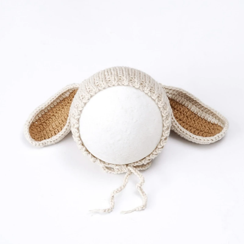 

Newborn Photo Props Rabbit Costume Bunny Hat Baby Romper Jumpsuits Photo-Shooting Clothes Infant Photostudio Props 2PCS