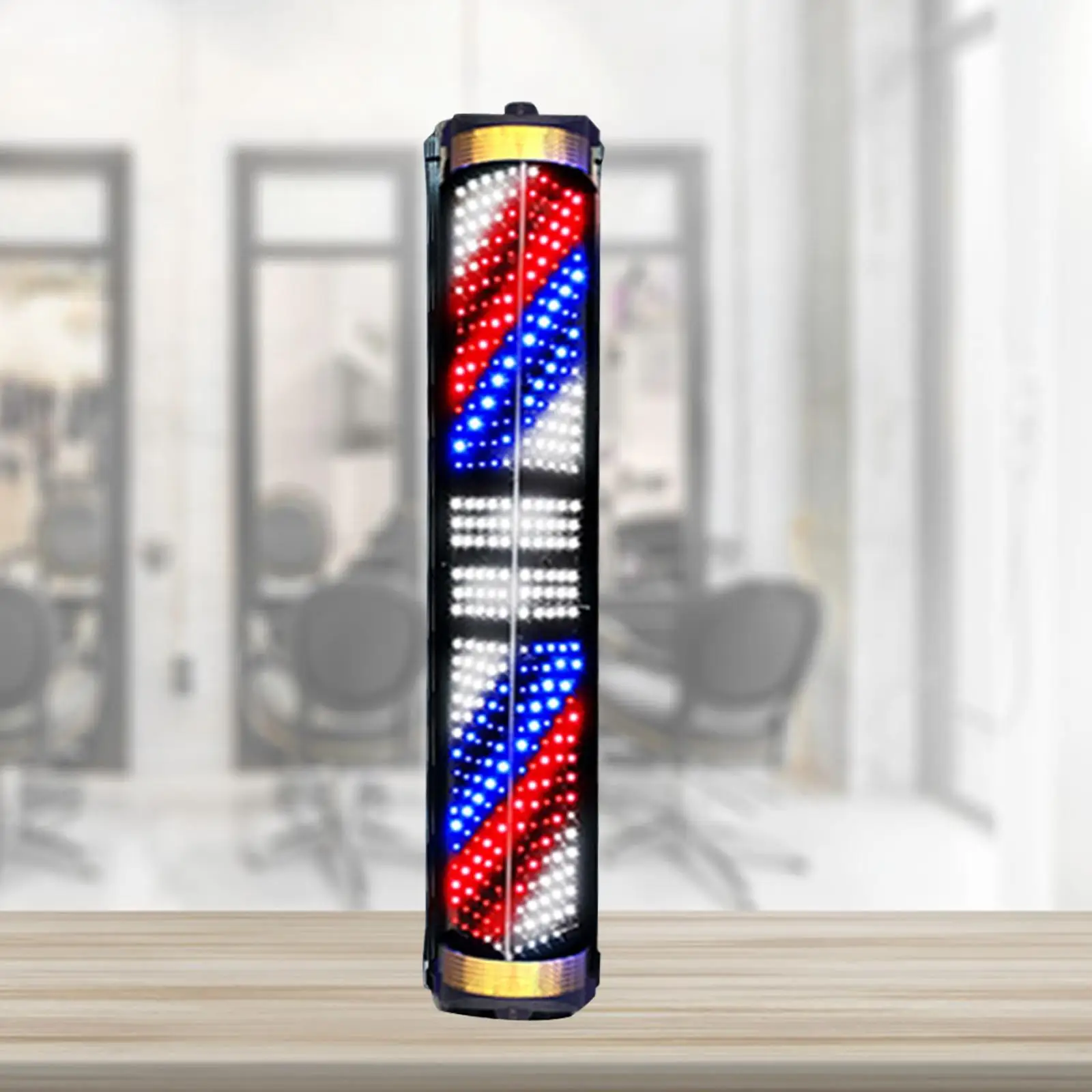 Вывеска для парикмахерской открытое освещение водостойкая вращающаяся стойка