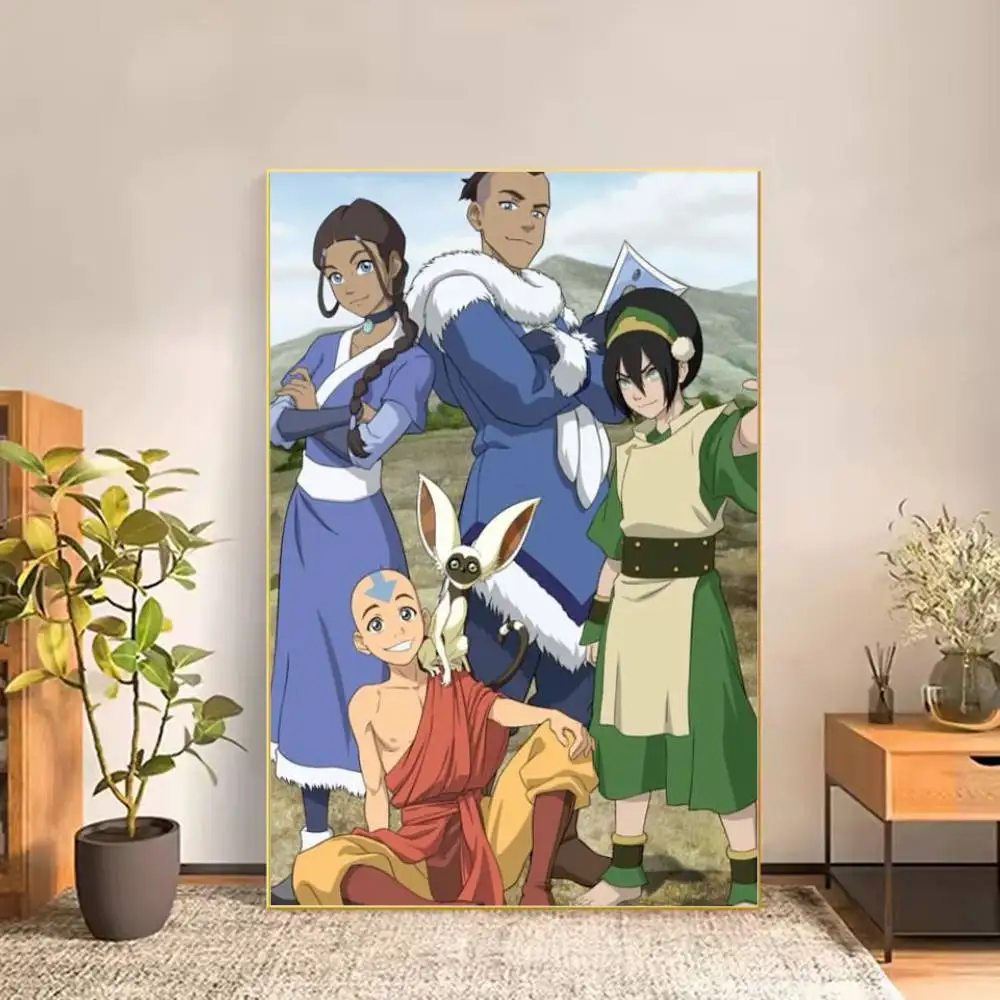 Фото Постер A-Avatar The Last Airbender, универсальный водонепроницаемый настенный декор высокого разрешения, самоклеящийся декор для любого помещения, идеальный подарок №3