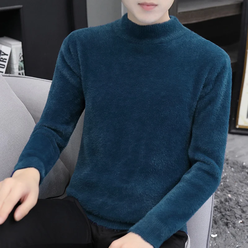  Новая норковая кашемировая толстая теплая мужская нижняя рубашка осенне-зимняя