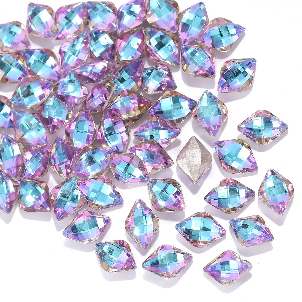 Клейкие бусины водяные. Алмазные бусины. Маленький круглый кристалл в камне. Swarovski briolette. Хрустальные бусины с эффектом металлик.
