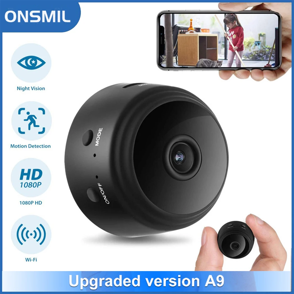 

ONSMIL Новинка 1080P беспроводная Wi-Fi мини-камера безопасности магнитная внутренняя IP-камера видеоняня камера видеонаблюдения умный дом