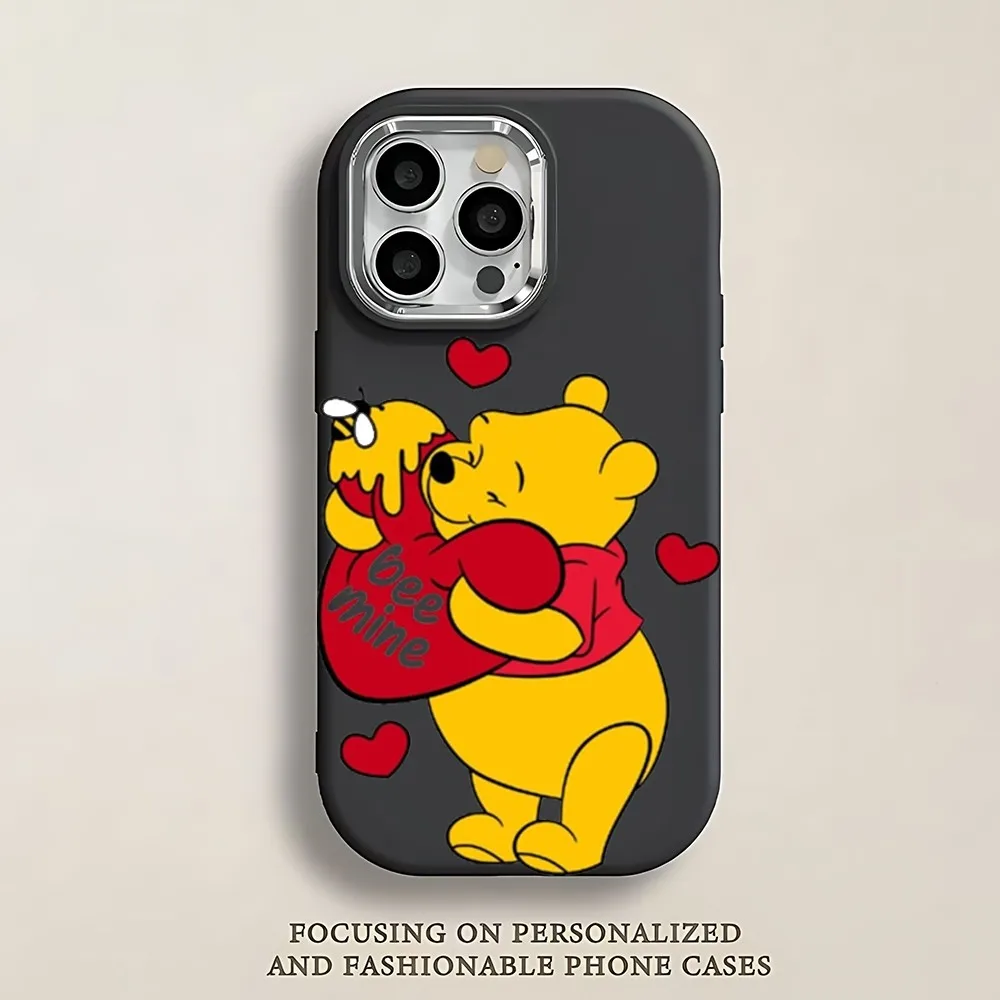Чехол для телефона D-Disney W-Winnie The P-Pooh IPhone 13 14 15 16 Pro Promax мягкий силиконовый чехол с