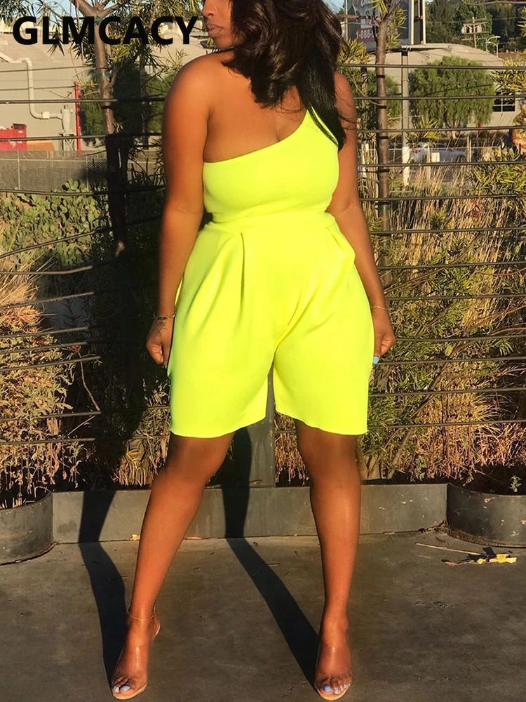 

Women One Shoulder Summer Sexy Playsuits