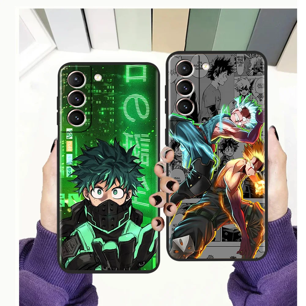 

My Hero Academia Cover Soft Case For Samsung S20 S21 FE Note S21 20 10 Ulrta S10 S10E S9 M21 M22 M32 M31 5G Plus Shell Funda TPU
