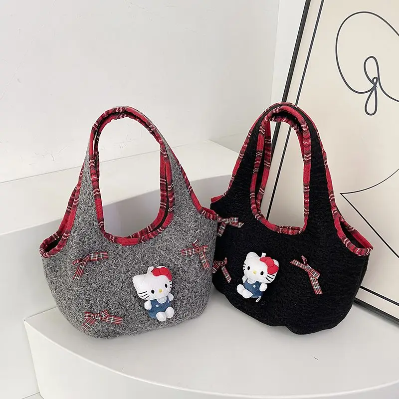 INS новая модная сумка Hello Kitty Kawaii Sanrio для подмышек в стиле аниме портативная