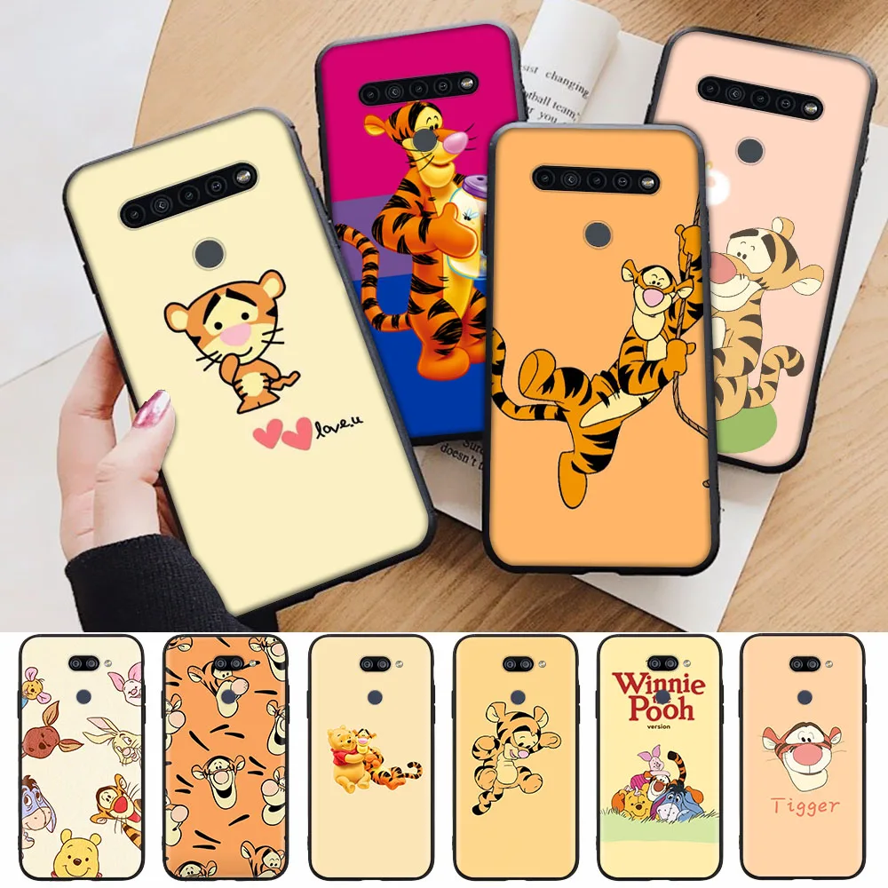 

Black Case for iPhone 5 5S SE 6 6S 7 8 Mini 12 11 Pro XR Max Tigger