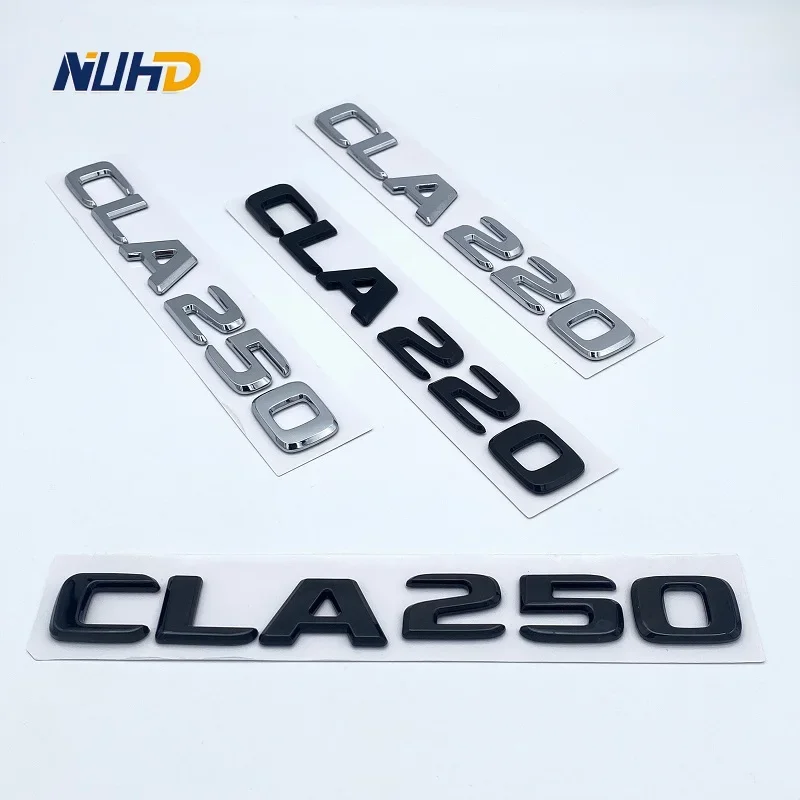 

3D Letters CLA180 CLA200 CLA220 CLA250 CLA260 4Matic ABS Emblem for Mercedes Benz C118 W117 Car Fender Trunk Rear Logo Sticker