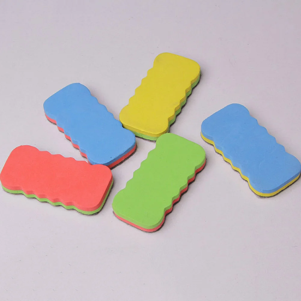 

10 Pcs Felt Cloth Whiteboard Erasers Cleanser Mini Nonmagnetic Cleaner Business Supplies Dry-wipe Chalkboard