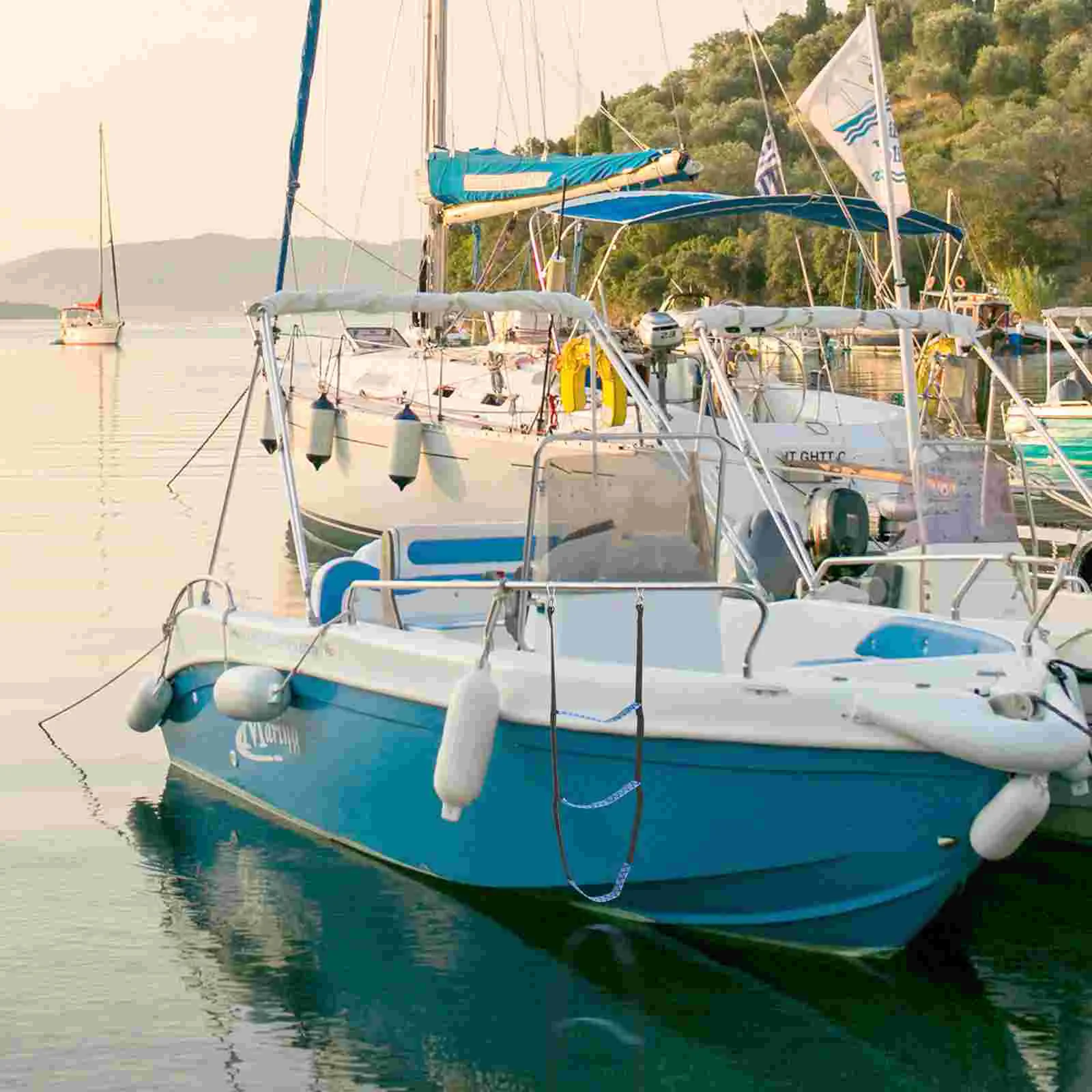 Рыбацкая лодка веревочная лестница детский понтон надувная парусная из