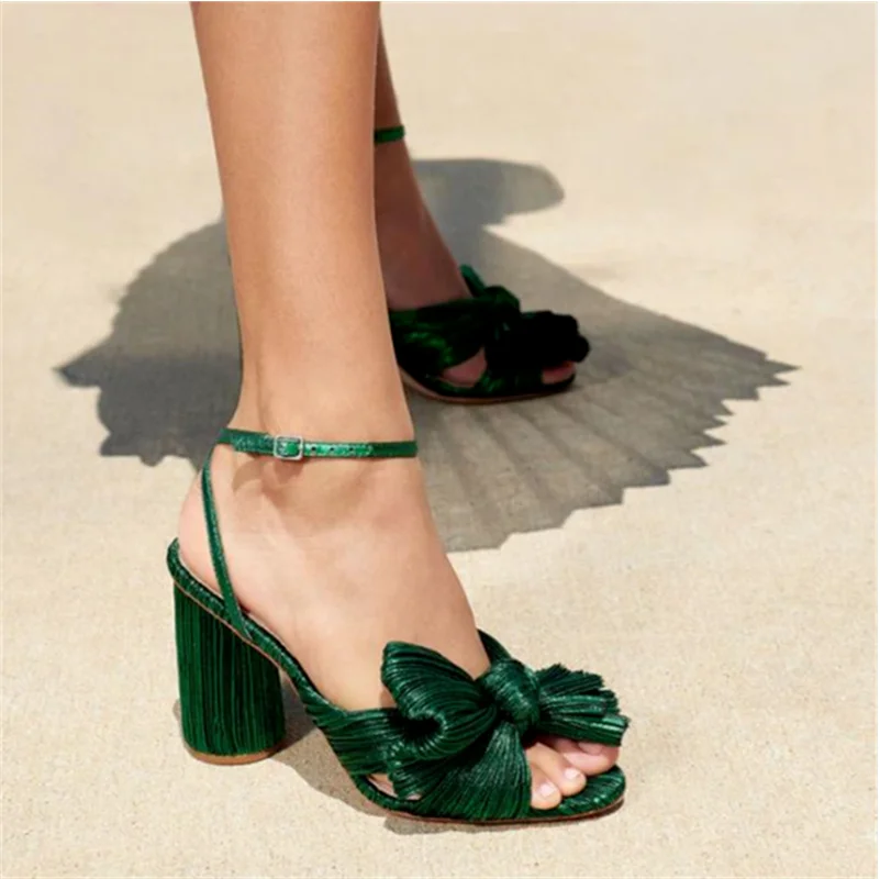 

Women's Sandals High Heels Ladies Shoes Butterfly Knot 2022 NEW Summer Fashion Elegant Female Sandals Woman Sandal Plus Size