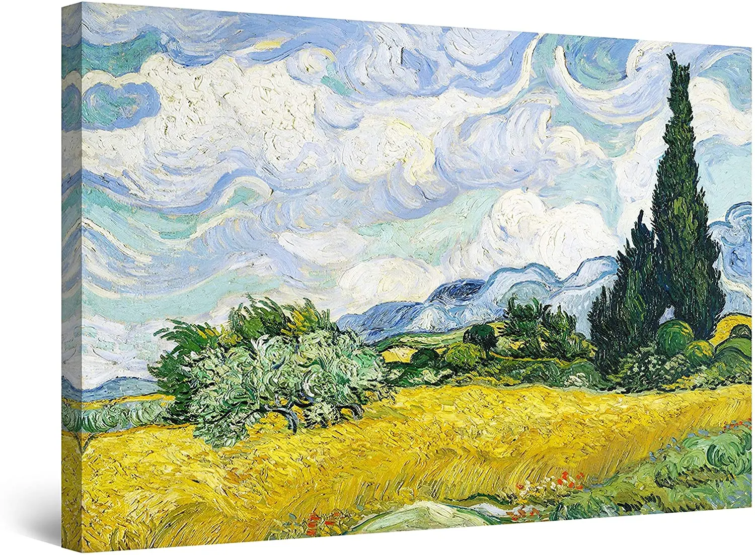 Животное холст настенное искусство абстрактное зерно поле Ван Гога репродукция