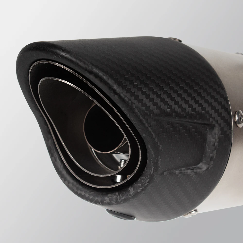 Фото Выхлопная система MT07 для мотоциклов Yamaha R7, MT-07, FZ07, XSR700 2014-2026: комплект для тюнинга, коллектор, глушитель с DB Killer №4