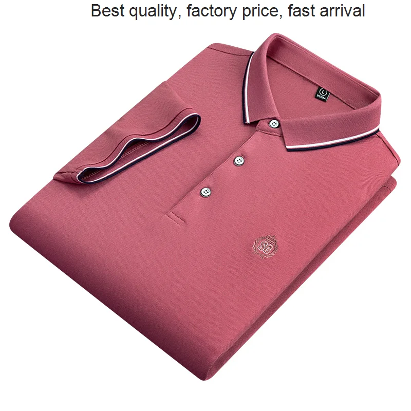 

Высококачественная Роскошная брендовая Новая повседневная деловая Однотонная футболка с высоким воротником подходящий цвет дизайнерская...