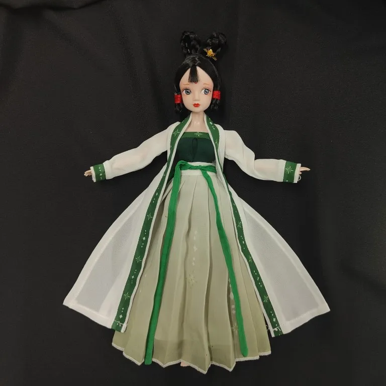 

На заказ, масштаб 1/6, Женская китайская модель старинной одежды ханьфу, подходит для шарнирных солдат 30 см, фигурка куклы