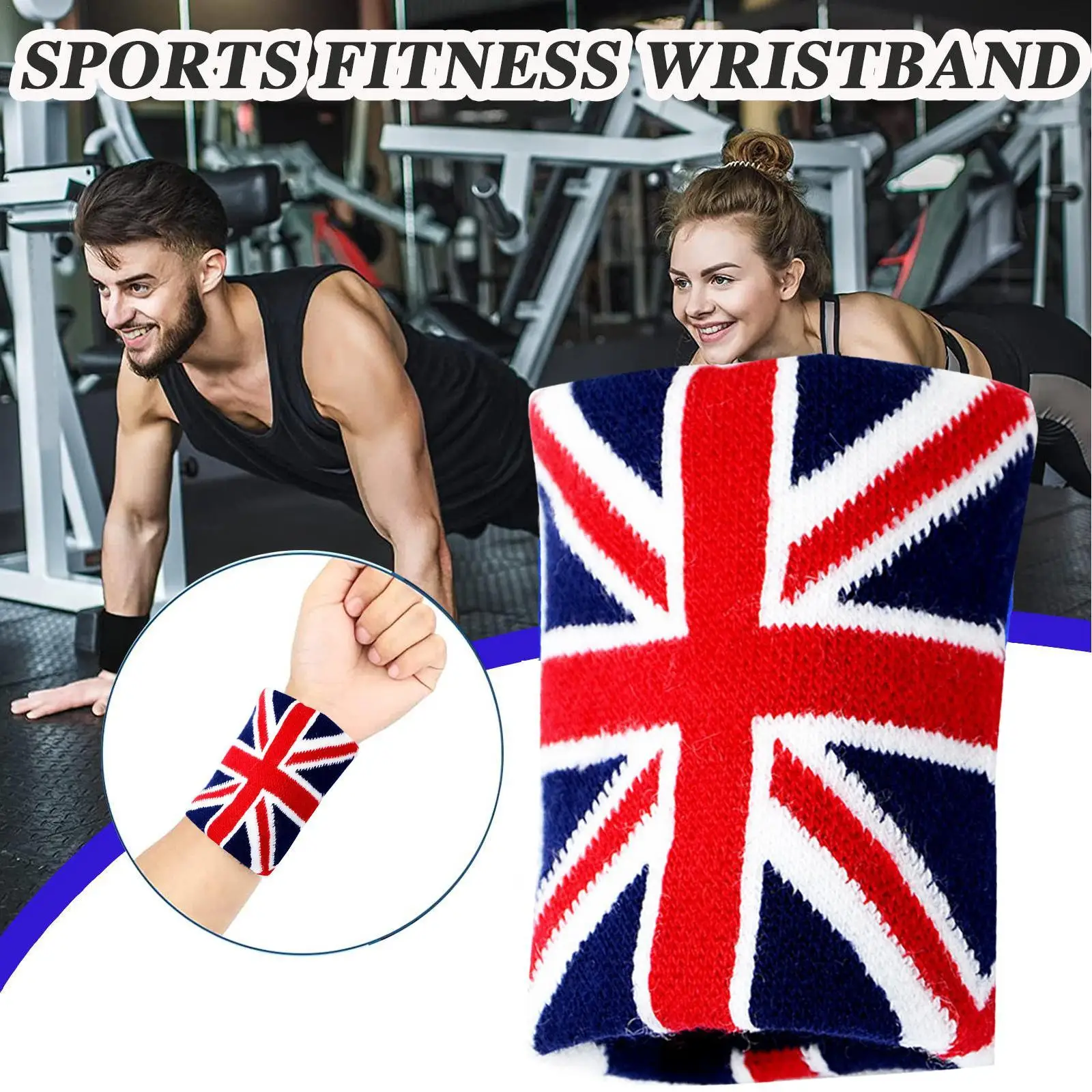 

2pcs Sports Wristband Cotton Sweat-absorbent Basketball Badminton Table Tennis Yoga Warm Breathable Towel Guard Wrist Support