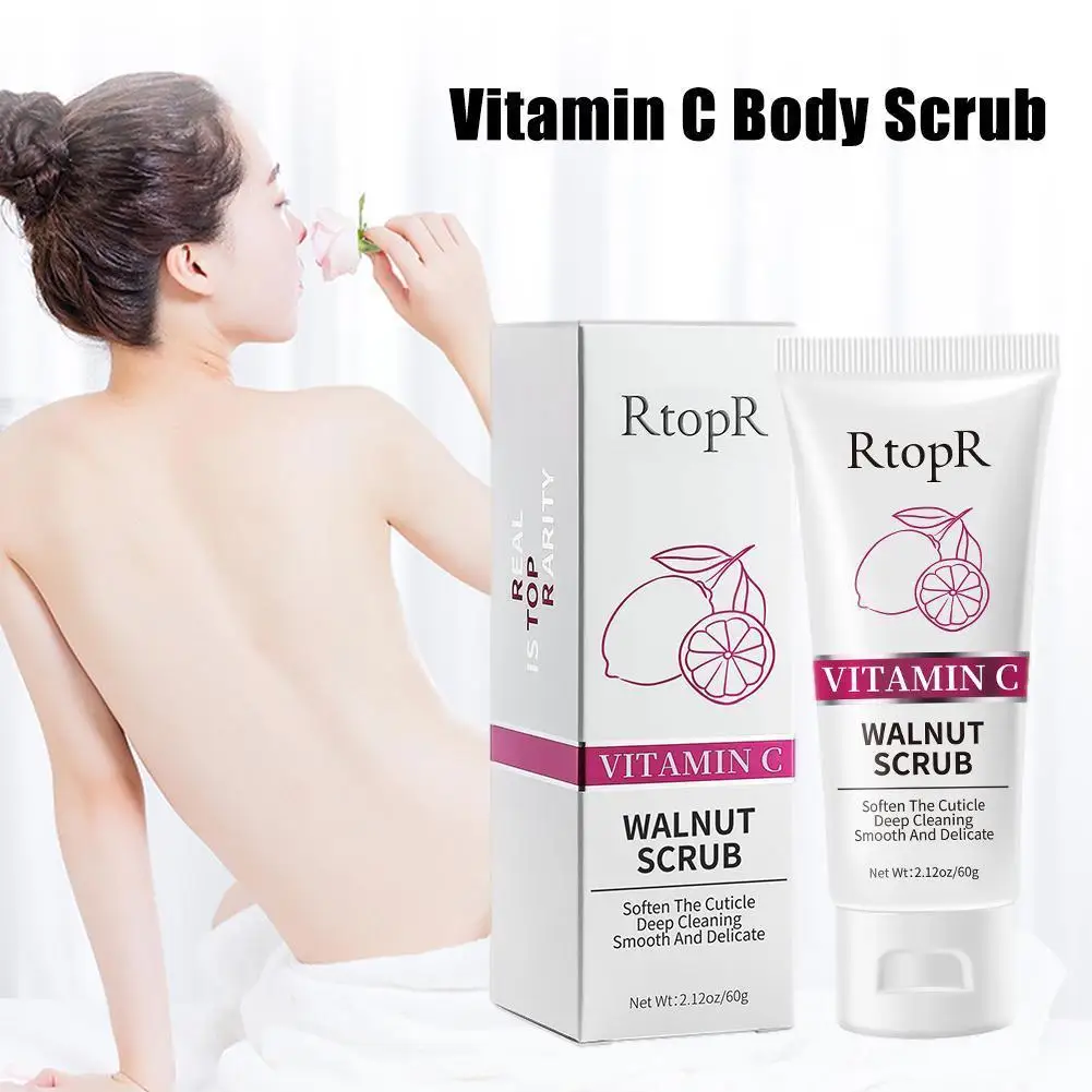 

40/60g Mango Walnut Scrub Soften The Cuticle Deep Cleans Care Improve Dull Body Skin Skin Clean All Skin Skin Pores Lift Sk O4J3