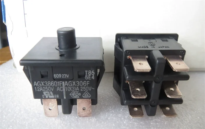 Оригинальный новый 100% AGX38601F кнопочный переключатель сброса 6-контактный самовсплывающий телефон 12 А в