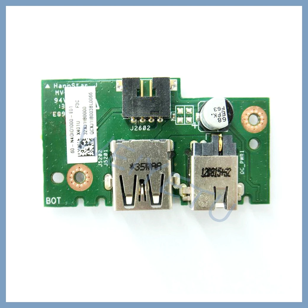 X401U-M3 IO BOARD DC POWER JACK USB IN для Asus X501U X301U X401U плата питания ноутбука USB-плата