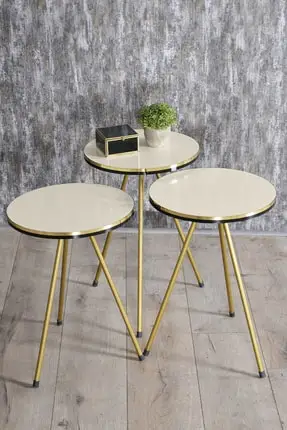

Modern Zigon coffee table Cream Metal Foot Double Gold coffee tables table basse furniture living room table