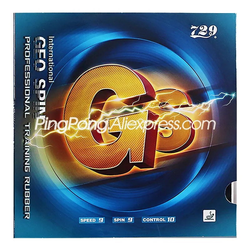 

Оригинальная резиновая накладка для настольного тенниса Дружба 729 GS GEO SPIN (наполовину липкая + губка GS) Губка для пинг-понга GEOSPIN