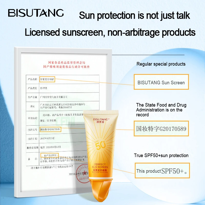 Идеальный солнцезащитный крем-защита для лица Солнечный крем Spf50 изоляционный