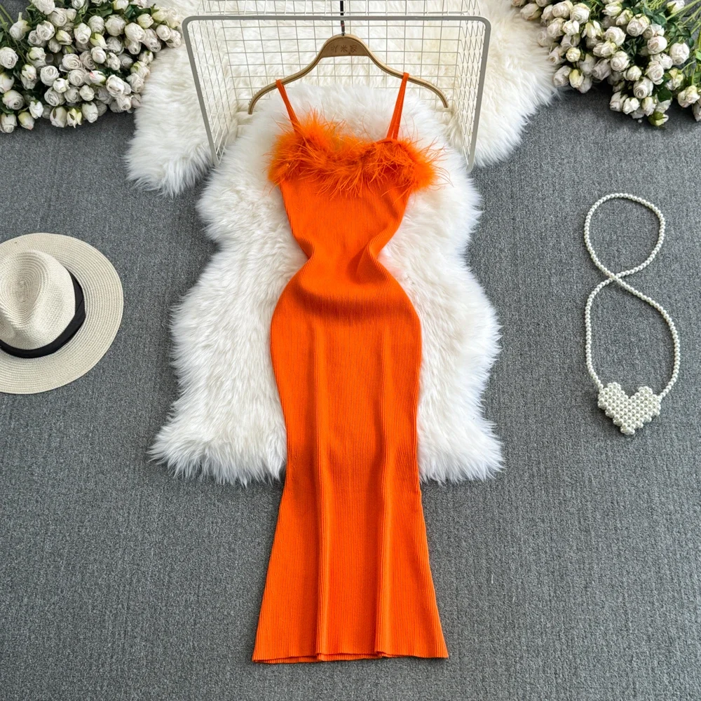 Женское вязаное платье Foamlina цвет в ассортименте