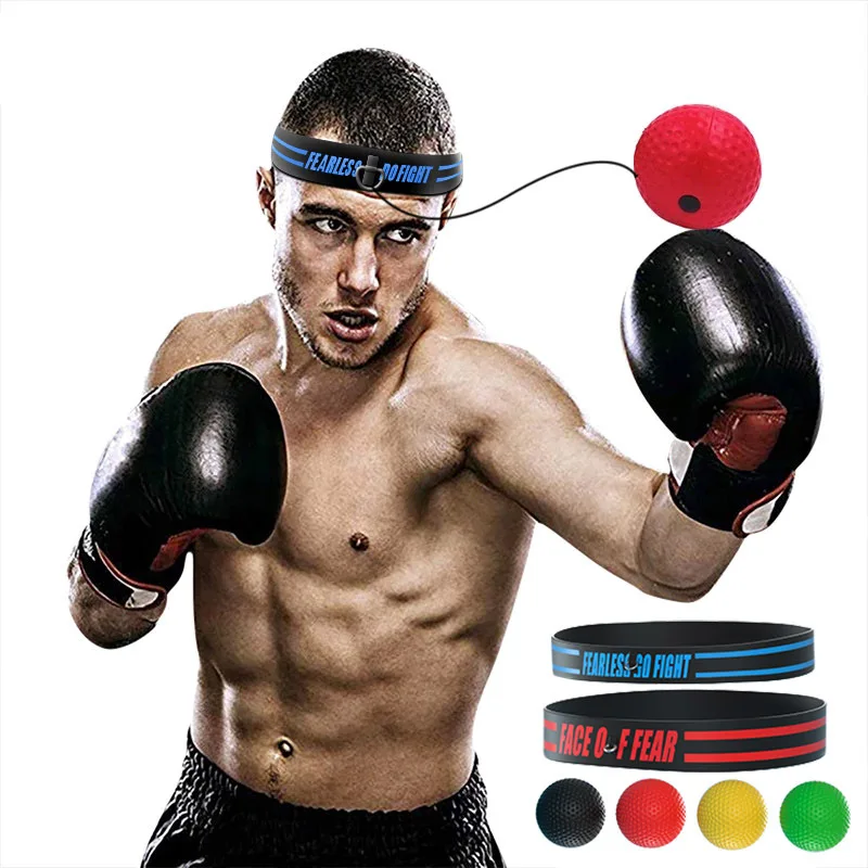 

Adult Reaction Training Balls Boxing PU Foam Material Headwear Aerobic Exercise Elastic Decompression Portable Fitness Equipment